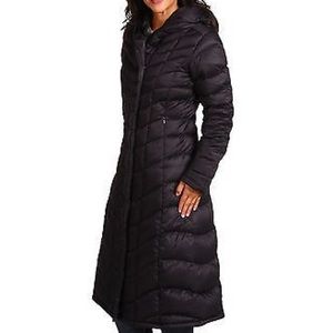Patagonia “Downtown Loft Parka” long puffer hood